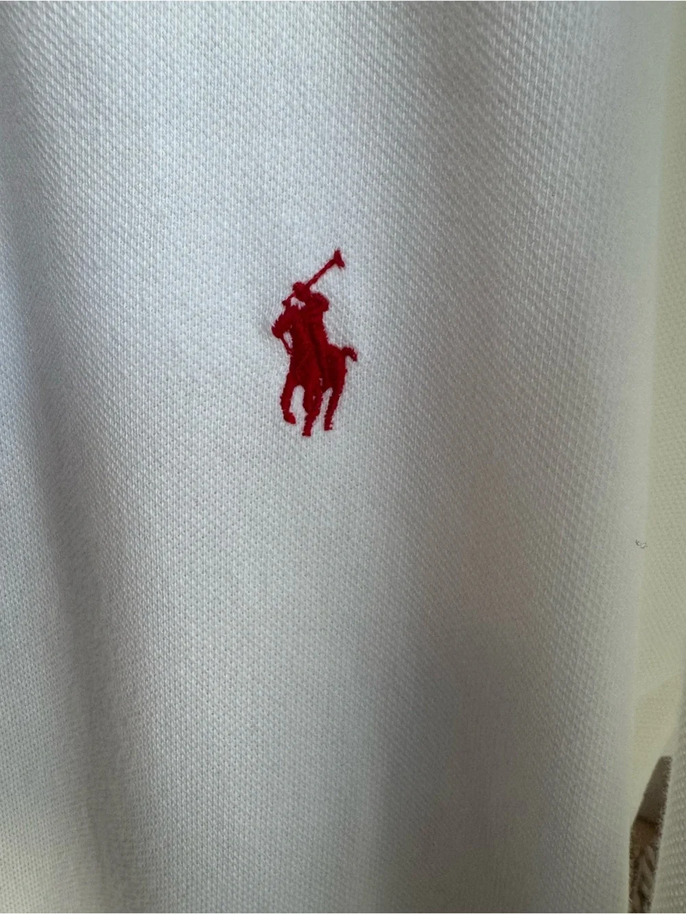 Polo by Ralph Lauren White Polo with Red Pony
